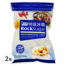 YASASHII 優 傳統特級冰糖, 600g, 可用於甜點飲料及烹飪, 2包