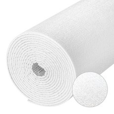 코멧 쉽게붙이는 곰팡이 습기방지 고급형 접착식 실크 단열 폼 벽지, 펄 화이트 펄 화이트