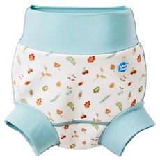 Splash About 潑寶 Happy Nappy 3D加強版游泳尿布褲 森林小橡果 L號, 柔軟舒適, 可重複使用, L, 1件