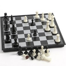 UB 樹古董折疊磁鐵國際象棋套組 36 x 36 厘米, 黑+白