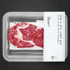 전통참한우 등심 스테이크 2등급 스테이크용 250g + 소스 30g + 생와사비 3g + 허브솔트 3g 세트 (냉장), 1세트