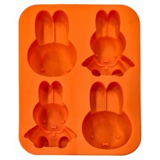 Skater 矽膠四格蛋糕壓模, MIFFY, 1個
