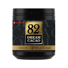 LOTTE 樂天 骰子巧克力, 82%可可, 86g, 1罐
