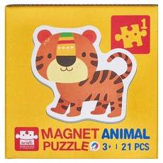ariati 磁性動物拼圖，3+，21片裝, 動物, 1組, 21PCS