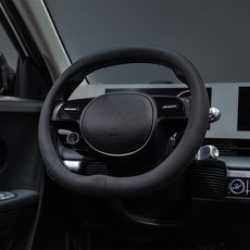 VENDICT 車用矽膠方向盤套 打孔雙D型 原廠型, 黑色
