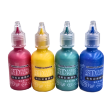 SIMBALION 雄獅 3D布料彩繪顏料 FP001, 120ml, 4色
