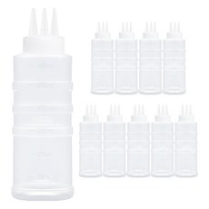 일상속반짝 국내생산 잘라쓰는 소스통 3구 뚜껑 미포함, 300ml, 10개