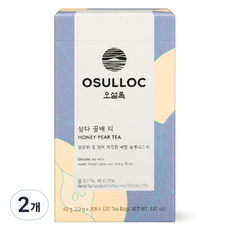오설록 삼다 꿀배 티백, 2g, 20개입, 2개