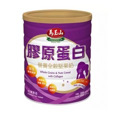 馬玉山 膠原蛋白 營養全榖堅果奶, 含膳食纖維 無糖無香料, 850g, 1罐
