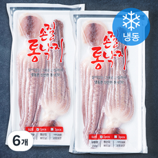 살아있을때 깔끔하게 손질된 통낙지 (냉동), 200g(2미), 6개