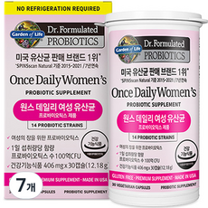 가든오브라이프 닥터포뮬레이티드 원스 데일리 여성 유산균 30p, 30정, 7개