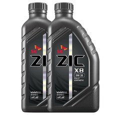 지크 엔무브 X8 0W-30 엔진오일, 2개, 0w30, 1L