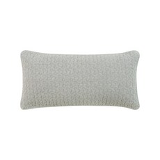 shez Home 素色蕎麥枕套枕頭, 淺灰色, 1個