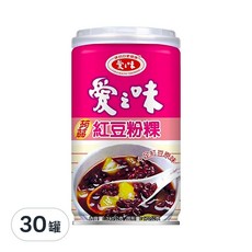 愛之味 蒟蒻紅豆粉粿, 340g, 30罐