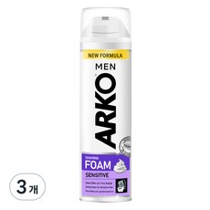 아르코맨 센시티브 쉐이빙 폼, 200ml, 3개