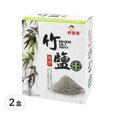 FAIRSEN 惠昇食品 好爸爸竹鹽, 台灣桂竹製成 鹼性健康食用鹽, 100g, 2盒