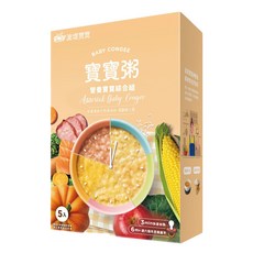 波堤寶寶 寶寶粥 綜合 Set 5包, 知名小兒科醫師推薦, SGS檢測, 微乳化技術易吸收, 750g, 1盒