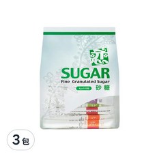 戀 長條砂糖, Fine Granulated Sugar, 4g*100入, 400g, 3袋