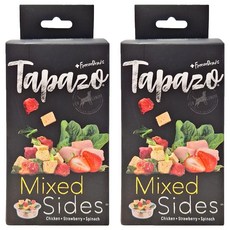 Tapazo 凍乾佐餐杯 犬用 Set, 雞肉+地瓜+青豆, 雞肉+草莓+菠菜, 雞肉 + 草莓 + 菠菜, 35g, 2盒