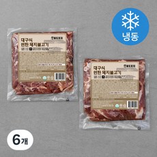 8도포차 대구식 연탄 돼지불고기 (냉동), 300g, 6개