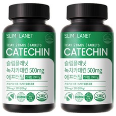 슬림플래닛 녹차카테킨 500mg 애프터밀, 180정, 2개 180정, 2개, 180정