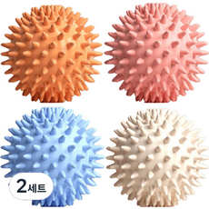 클레어라 마사지 볼 4종 세트, 2세트, 핑크 + 블루 + 오렌지 + 화이트