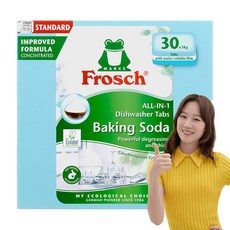 Frosch 德國小綠蛙 多效合一小蘇打洗碗機清潔劑 30入, 540g, 1個