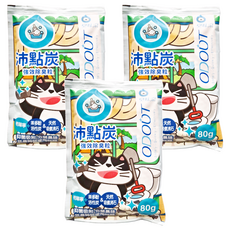 ODOUT 臭味滾 沛點炭強效除臭粒, 貓砂除臭, 持續七天抗臭, 適用各種貓砂, 添加並翻攪加強除臭效果, 80g, 3包