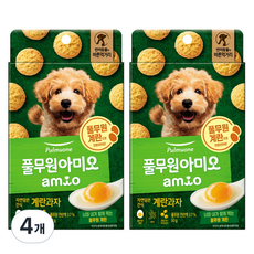 풀무원 아미오 자연담은 강아지 간식, 계란맛, 50g, 4개 - 풀무원아미오간식