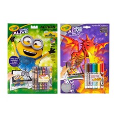 Crayola 繪兒樂 炫彩魔法書超值組, 小小兵+噴火龍, 1組