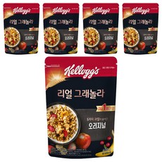 켈로그 리얼 그래놀라 오리지널 시리얼, 400g, 5개
