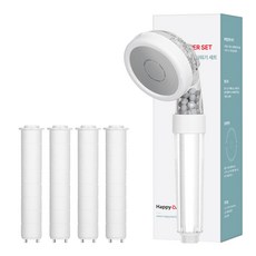 해피달링 3WAY 필터 샤워기 + 필터 4p 세트, 1세트
