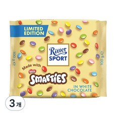 리터스포트 스마티스 화이트 초콜릿, 100g, 3개