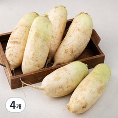 국내산 무청제거 다발무, 5kg, 4개