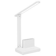 無品牌 折疊檯燈 附筆筒, 充電款 白色 LED護眼 折疊檯燈