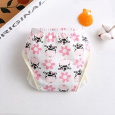 無品牌 加厚六層學習褲 尿布褲, 粉花朵鹿, 110碼, 2件組, 11~16kg適用, 2件, 1組