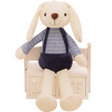 네이처타임즈 귀여운 토끼 인형, 50cm, 네이비, 1개 네이비, 50cm