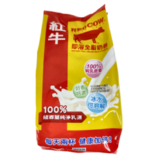 RED COW 紅牛 即溶全脂奶粉，100%純乳含量，紐西蘭純淨乳源, 500g, 1包