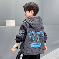 앤젤아이 아동용 낙서 배색 왕포켓 점퍼