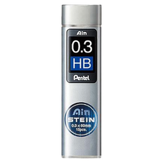 Pentel 飛龍文具 Ain 筆芯 HB C273，0.3mm，15支, 12盒