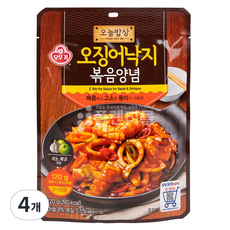 오뚜기 오늘밥상 오징어낙지 볶음양념, 120g, 4개