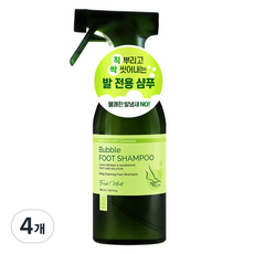 하라즈 버블 풋 샴푸 프레쉬민트향, 1개입, 4개, 500ml