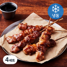 푸드장 순살닭꼬치 닭살 200g + 데리야끼 소스 30g 세트 (냉동), 4세트