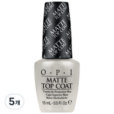 오피아이 매트 탑코트, 15ml, 5개