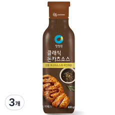 청정원 클래식 돈카츠 소스, 3개, 400g