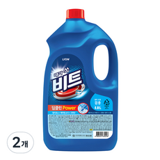 비트 딥클린 파워 일반 드럼겸용 세탁세제 본품, 2개, 4L