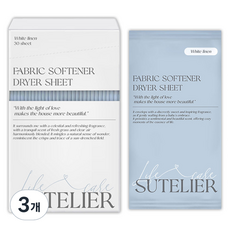 수뜰리에 에센스 건조기시트 섬유유연제 화이트린넨향 본품