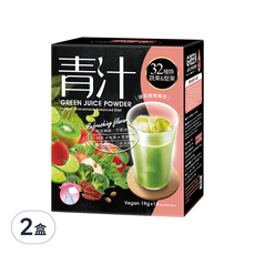 紅布朗 青汁，32種類蔬果＆堅果，高纖，19克x10包入, 190g, 2盒
