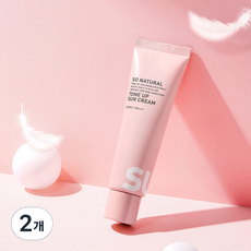 쏘내추럴 유브이 프로 톤업 선크림 SPF50+ PA++++, 50ml, 2개