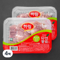 하림 자연실록 무항생제 인증 닭다리살 정육 (냉장), 350g, 4팩